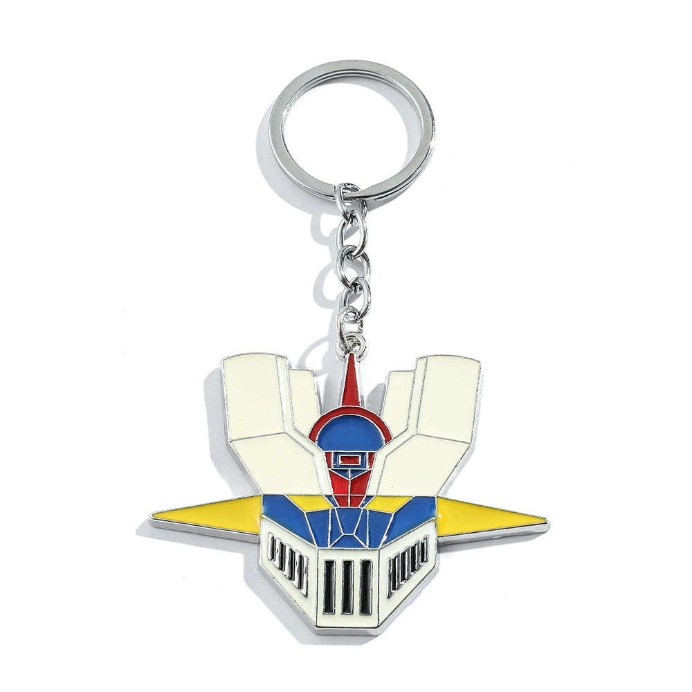 Men'S Accessories Fashion - Anime Cartoon Warrior Robot Logo Keychain