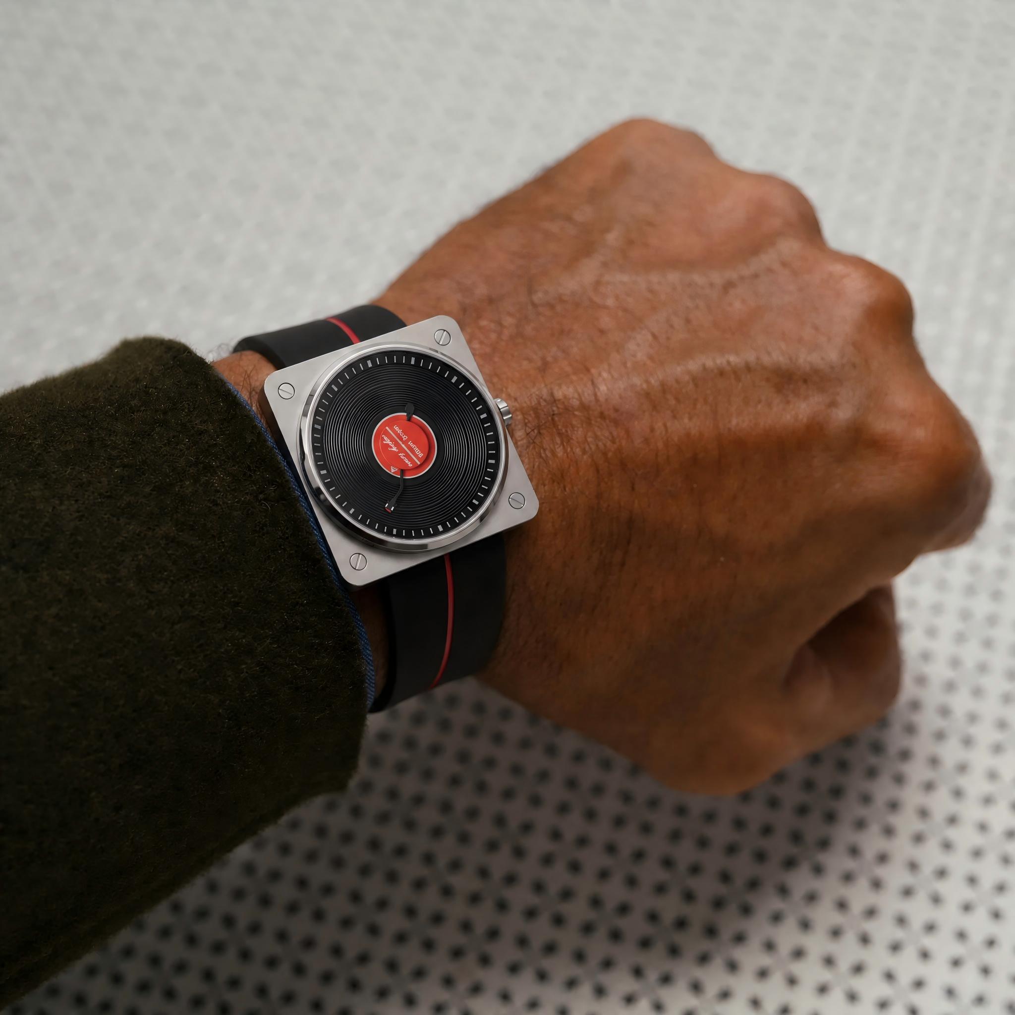 Men Accessories Collection - SKU Vinyl Record Quartz Men's Watches