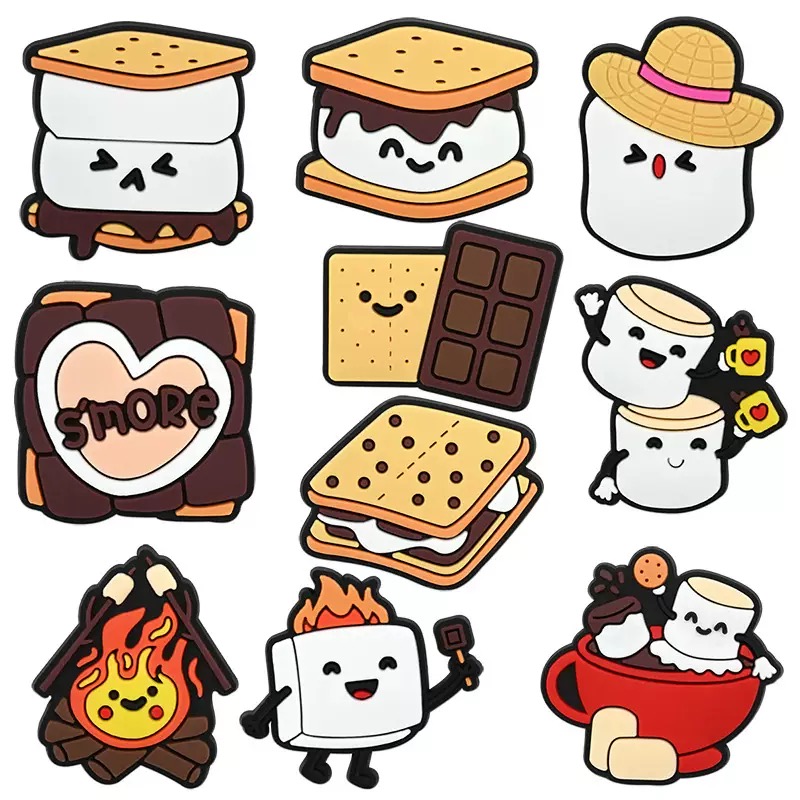 Men'S Accessories Crocs - 10pcs Cute Food Shoe Charms for