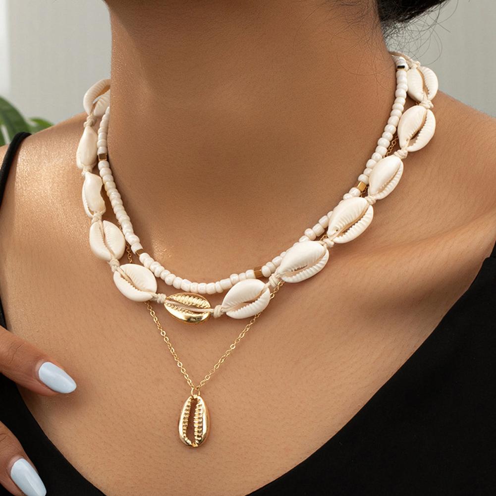 Boho Acrylic Shell Choker With - Men'S Vacation Accessories ulasan dan harga