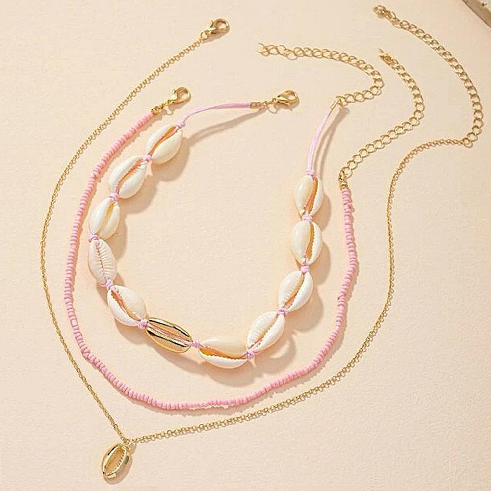 Boho Acrylic Shell Choker With - Men'S Vacation Accessories ulasan dan harga