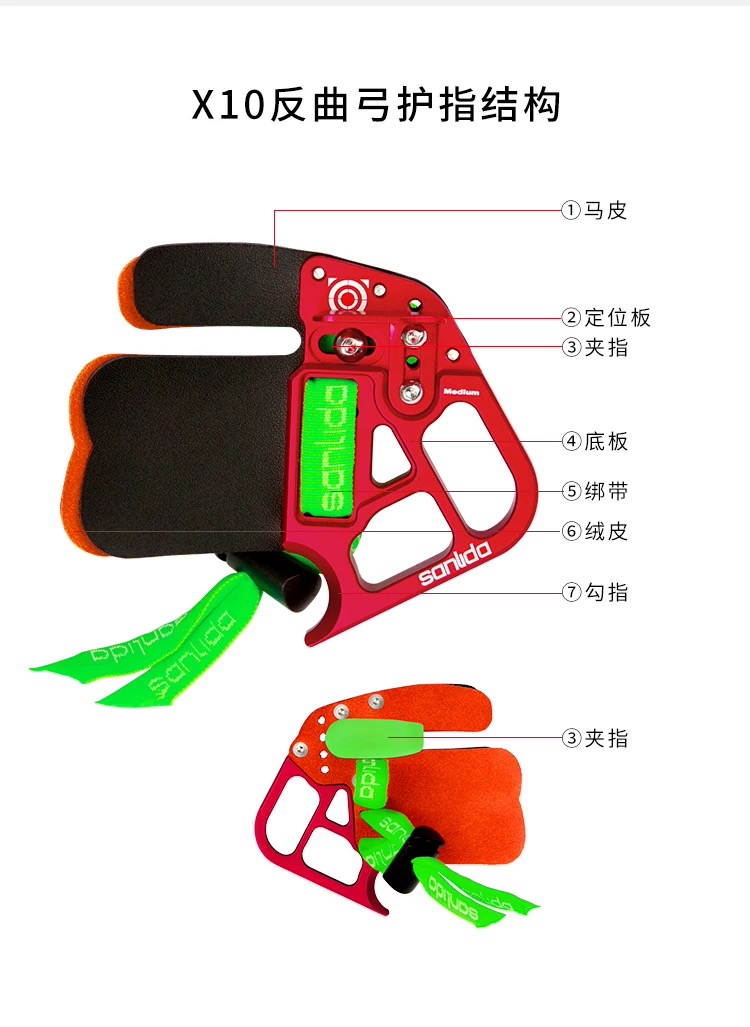 SANLIDA X10 Archery Finger Tab - Men'S Accessories Target ulasan dan harga