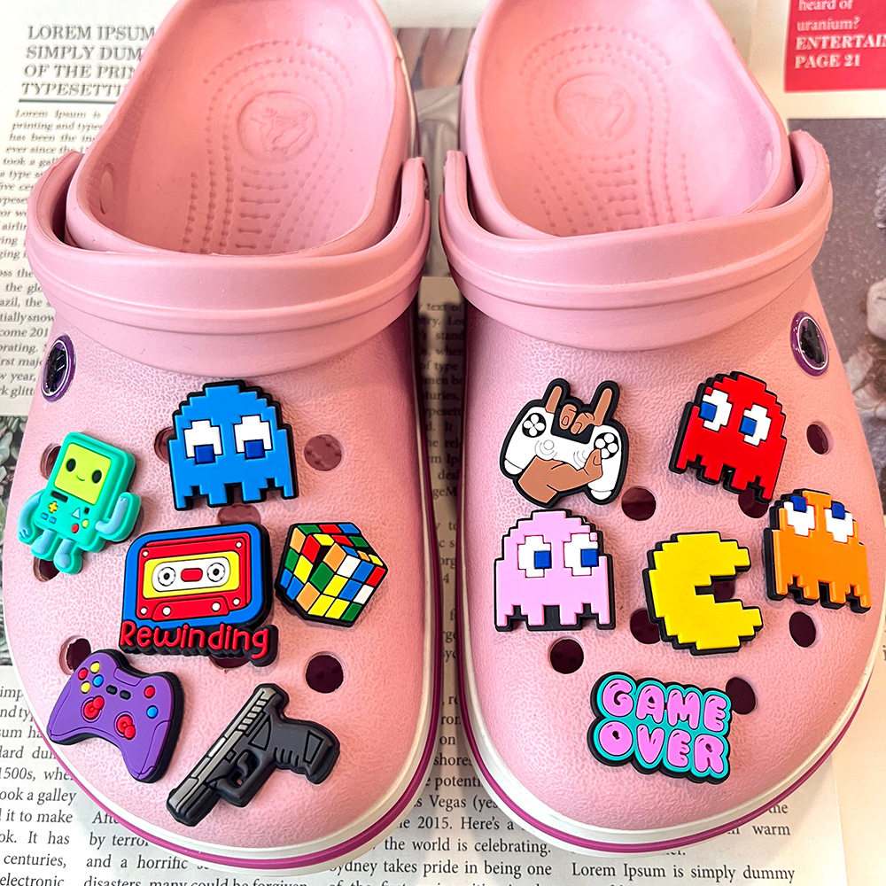 17PCS Pac-Man shoe charms for  - Men'S Accessories Crocs ulasan dan harga