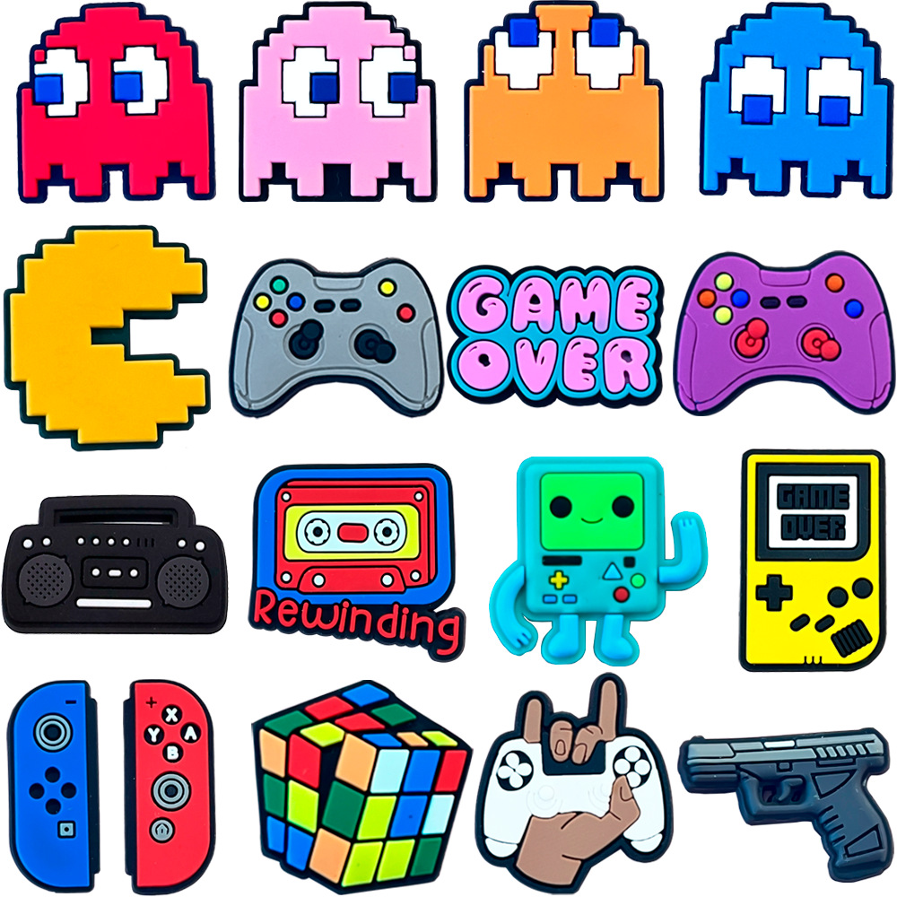 17PCS Pac-Man shoe charms for  - Men'S Accessories Crocs ulasan dan harga