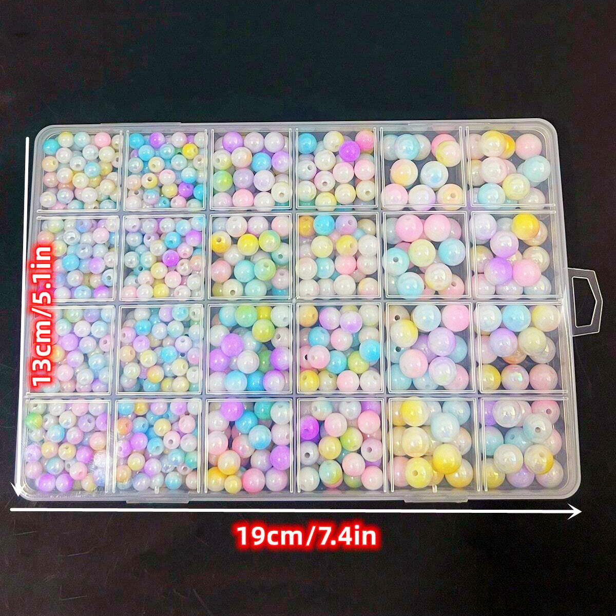 800pcs/24 grid set box 6mm/8mm - Men Accessories Bracelet ulasan dan harga