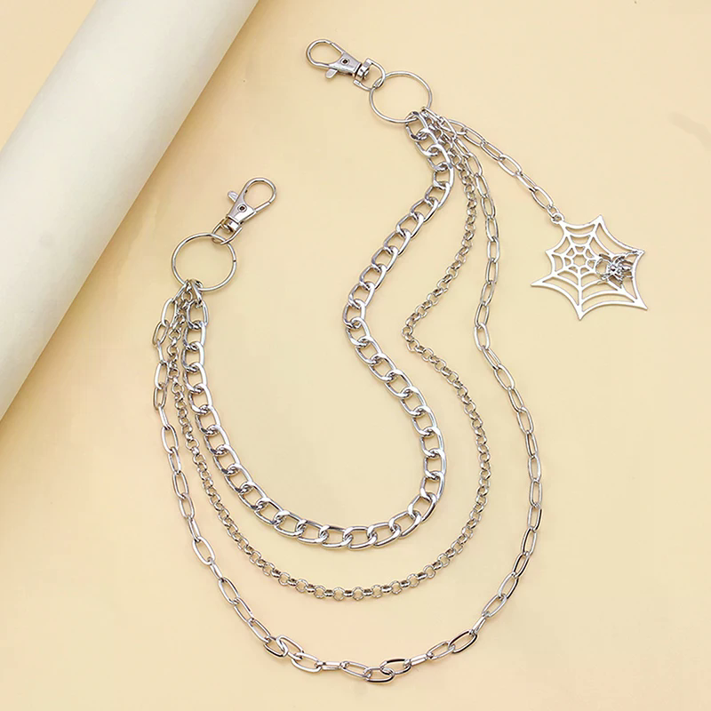 Fashion Punk Metal Pants Chain - Men Accessories Chain ulasan dan harga