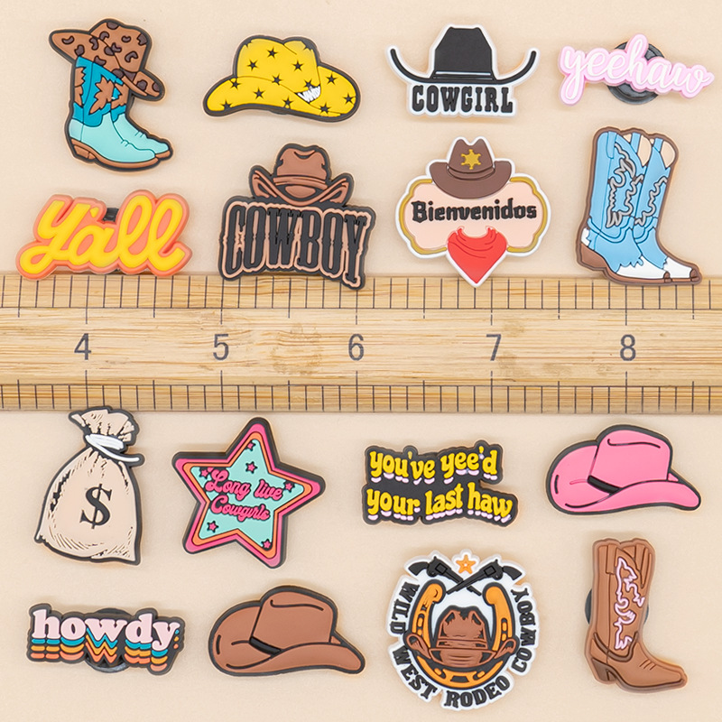 6-24pcs Cowboy Western Croc Ch - Men'S Accessories Crocs ulasan dan harga