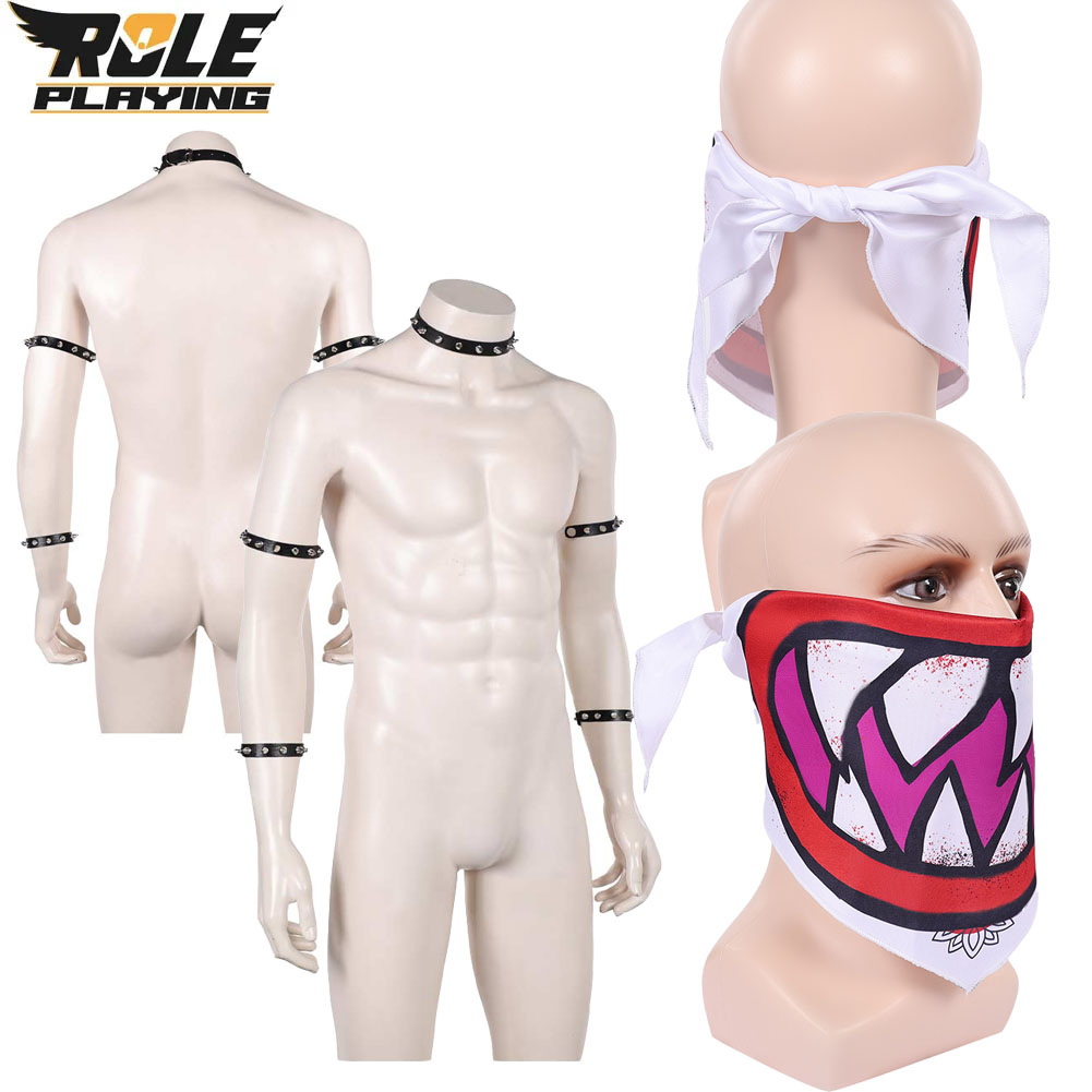 Bowser Jr Cosplay Scarf Mask B - Men Accessories Bracelet ulasan dan harga