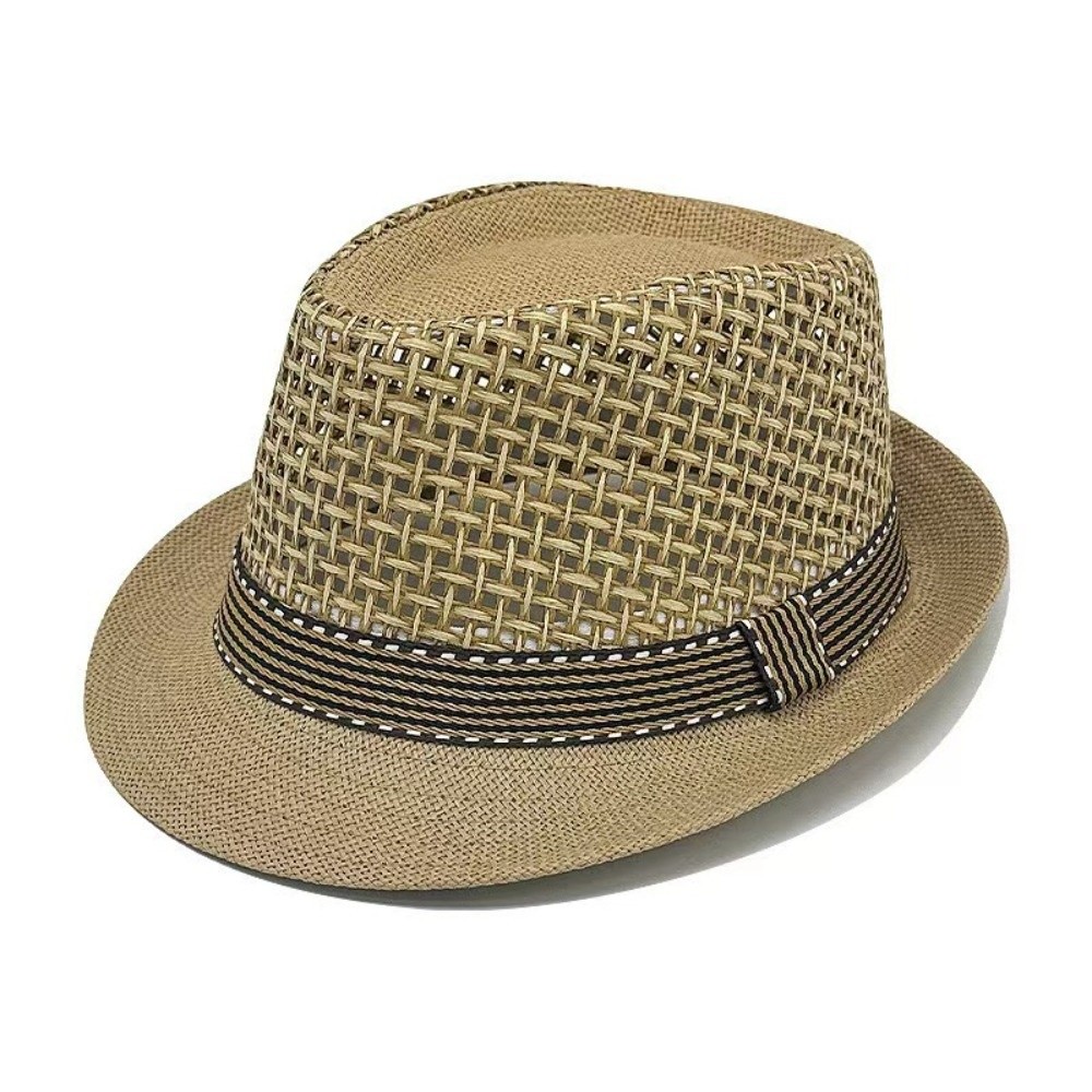 Short Brim Men Panama Hat Brea - Men'S Accessories Fashion ulasan dan harga