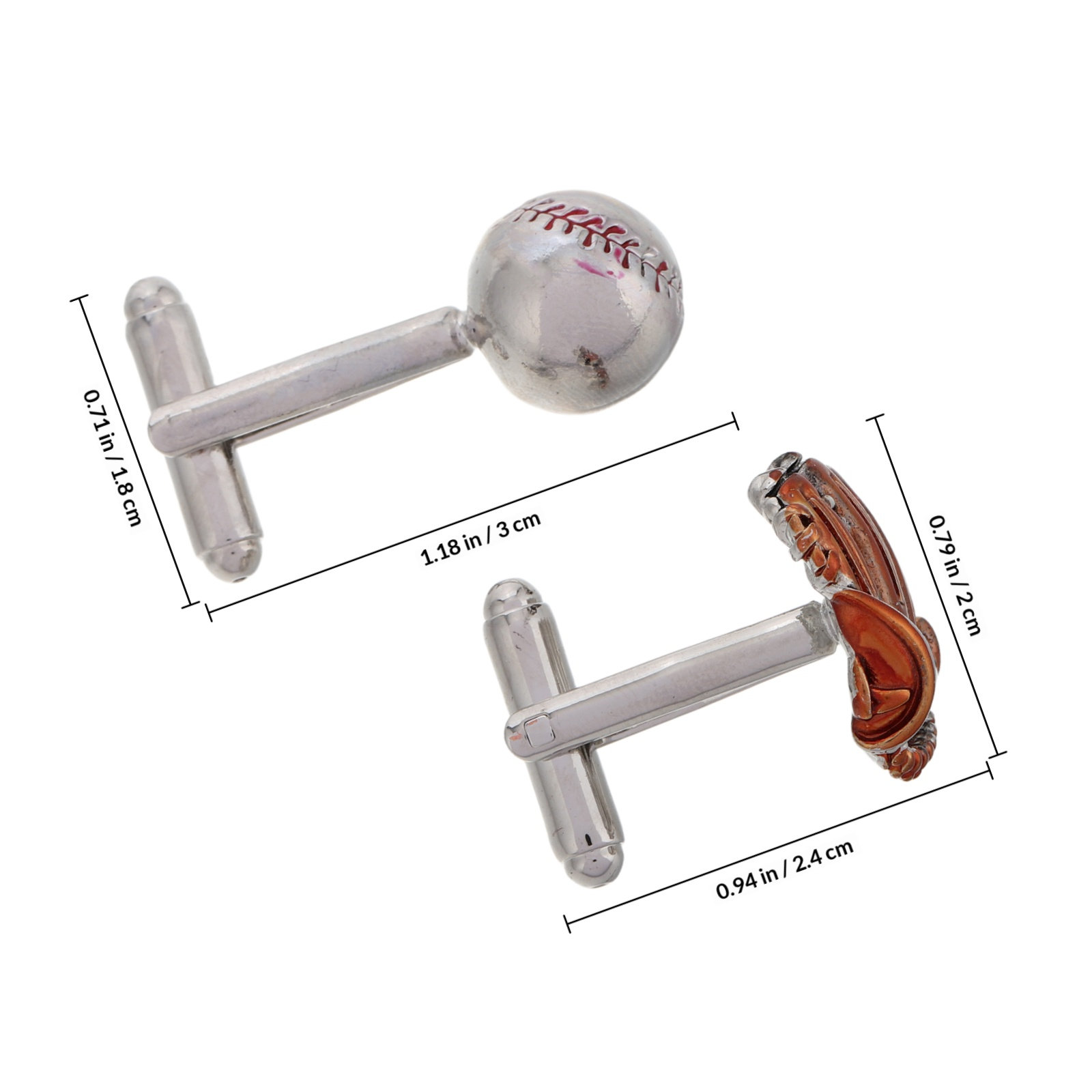 1Pair Baseball Glove Cufflinks - Men'S Accessories Coach ulasan dan harga