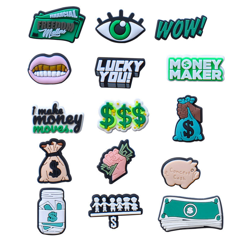 Hot 1pcs Money Shoe Charms for - Men'S Accessories Crocs ulasan dan harga