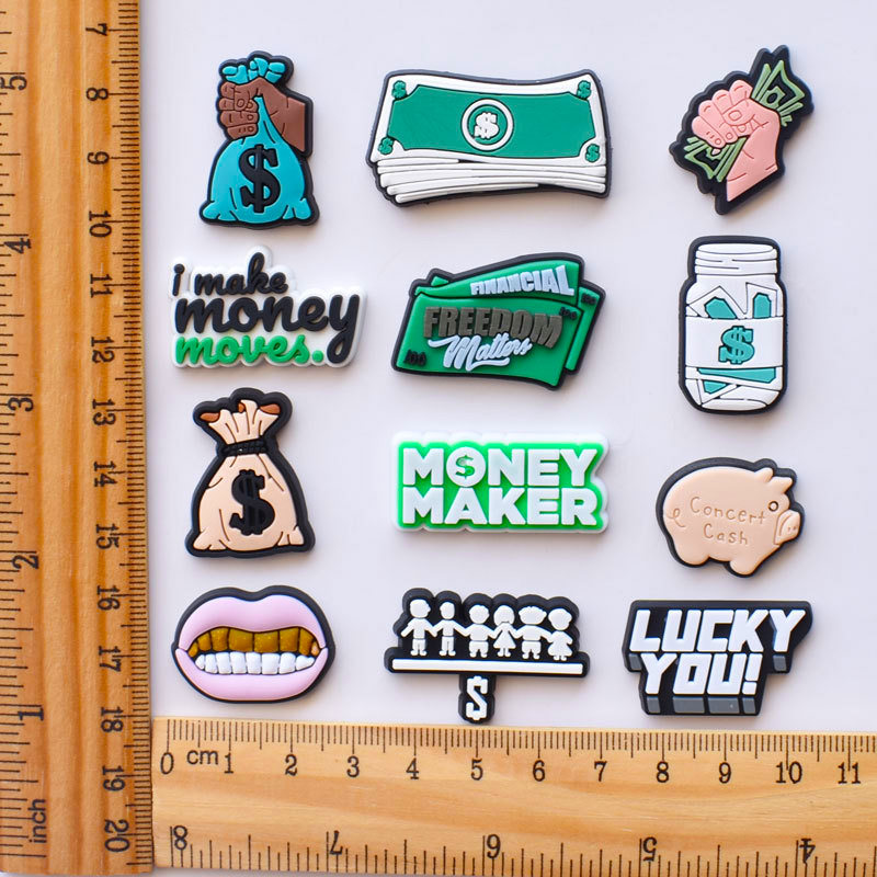 Hot 1pcs Money Shoe Charms for - Men'S Accessories Crocs ulasan dan harga