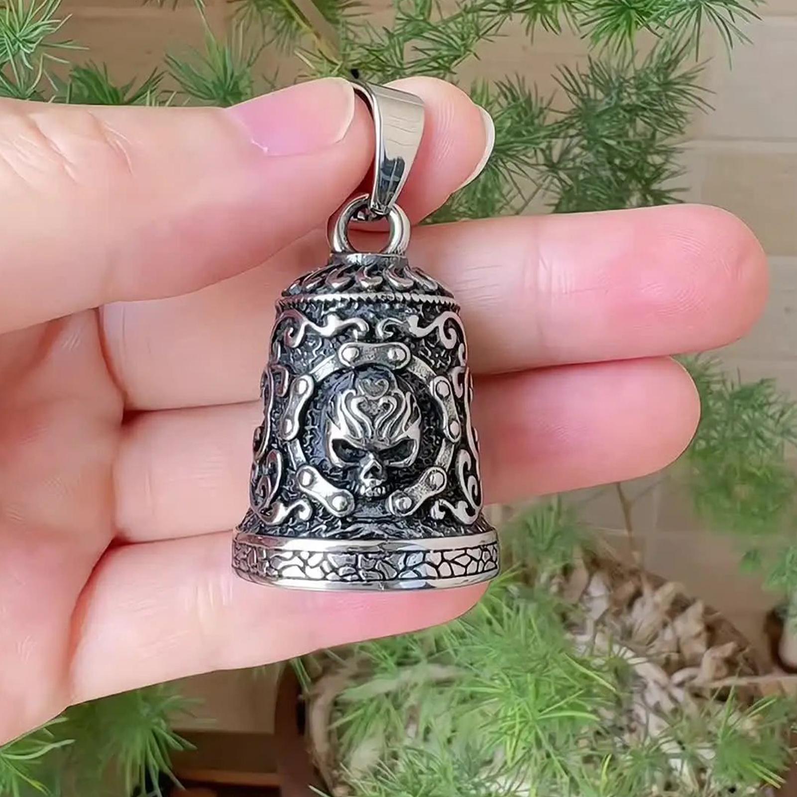 Skull Bell Charm Motorcycle Be - Men Accessories Chain ulasan dan harga
