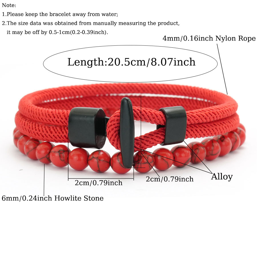 Unique Anchor 2Pcs Man Bracele - Men'S Vacation Accessories ulasan dan harga