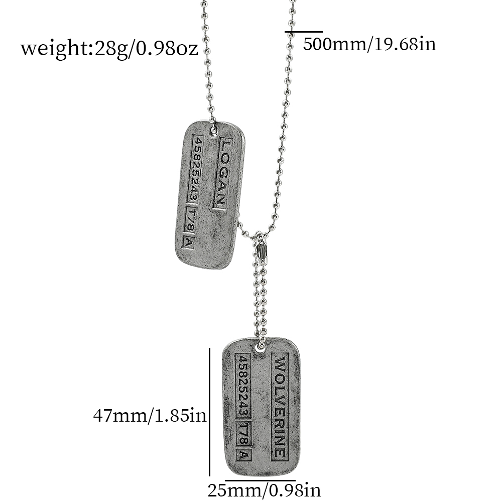 X-Men Wolverine Military Card  - Men'S Accessories Fashion ulasan dan harga
