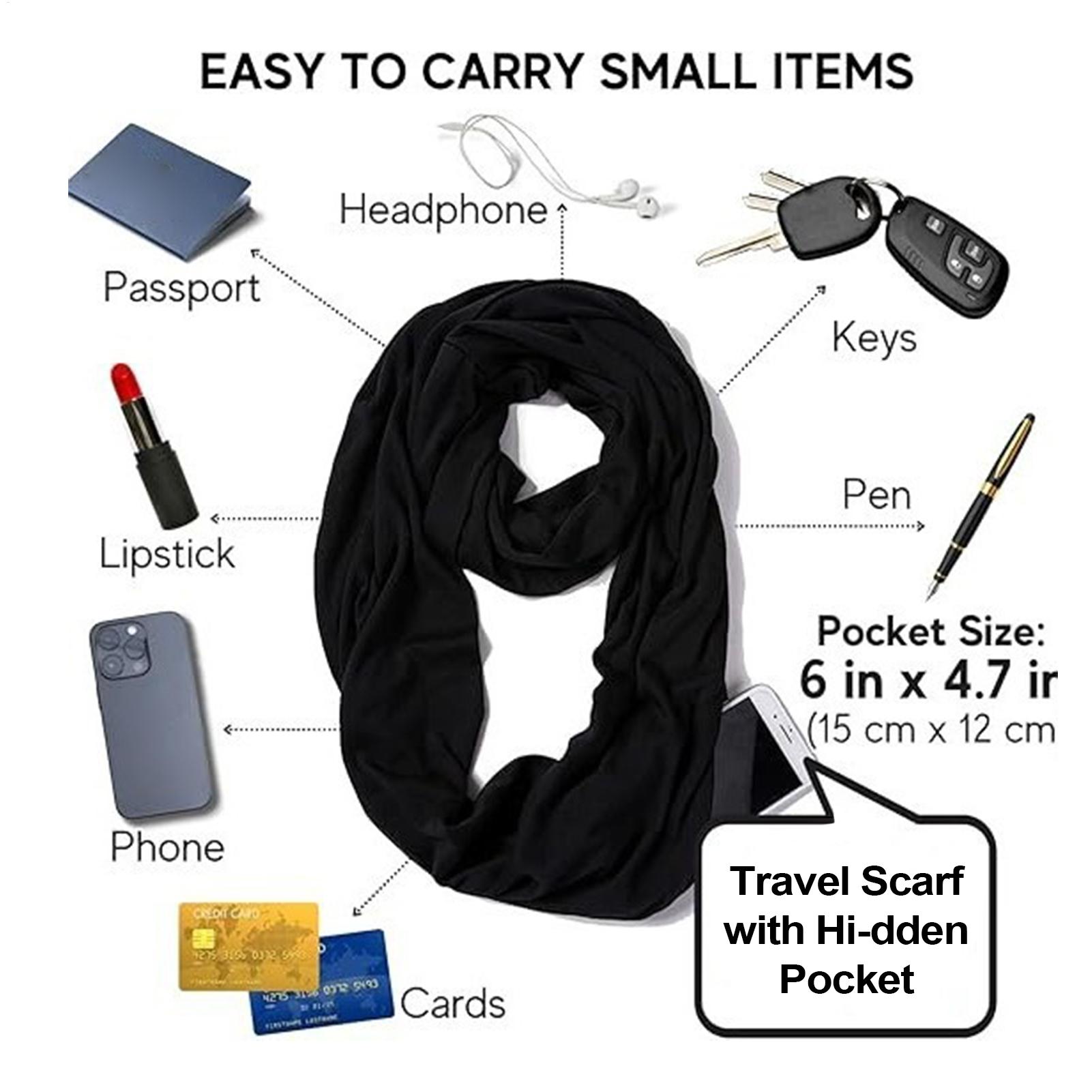 Travel Shawl Neck Scarf With Z - Men'S Vacation Accessories ulasan dan harga