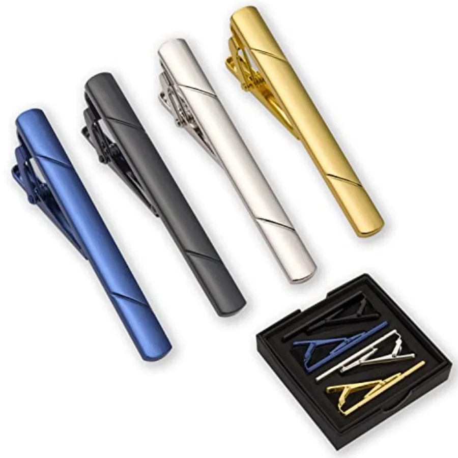 4Pcs Tie Clips For Men Tie Bar - Men'S Accessories Fashion ulasan dan harga