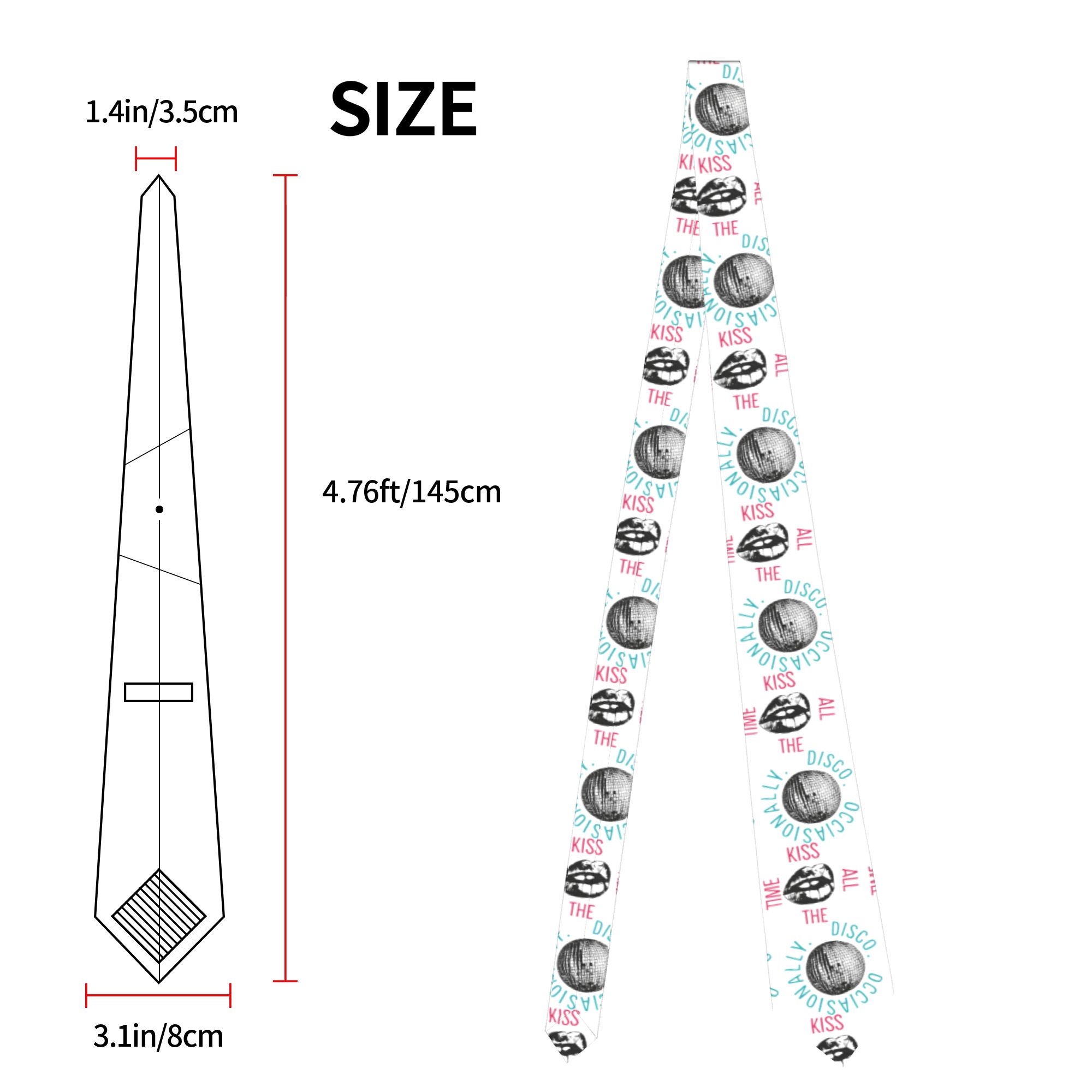 Mens Tie Kiss All The Time Dis - Men Accessories All ulasan dan harga