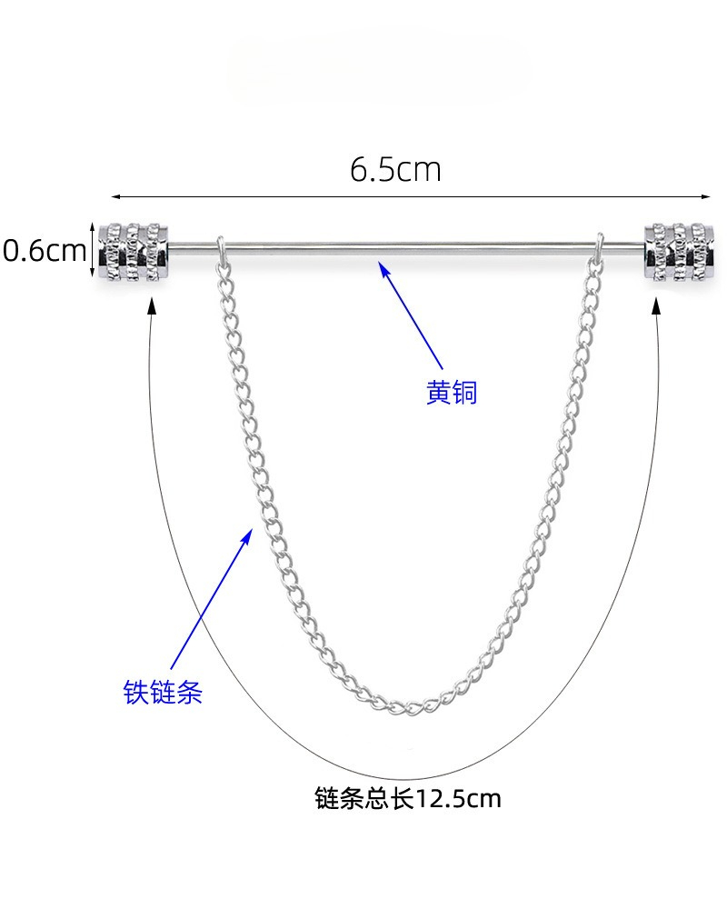 New Men's Brooch for Shirt Sta - Men'S Accessories Fashion ulasan dan harga